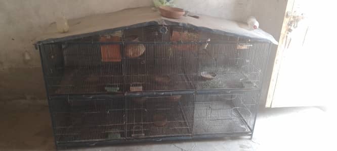 For Sale 6 Fit lambai or 2 fit Chorai 2 by 2 ka har khana h only Cage