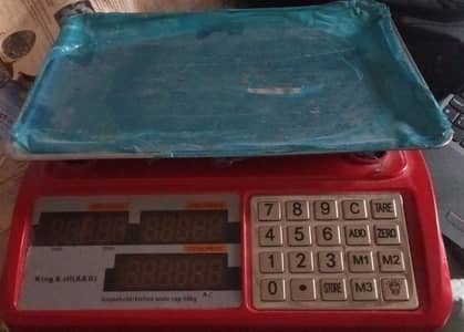 King Bull A&G Weighing Scale Grocery Kitchen 10kg Capacity Machine Red