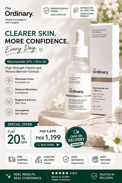 The Ordinary Niacinamide 10% + Zinc 1% Serum