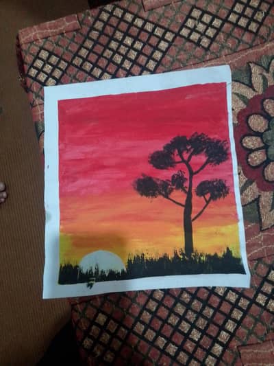poster colour painting