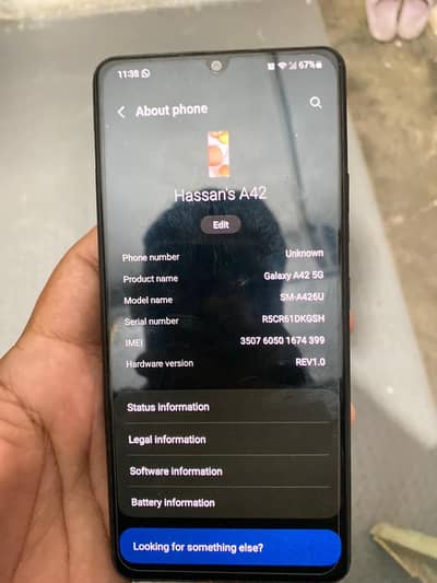 Samsung Mobile A42