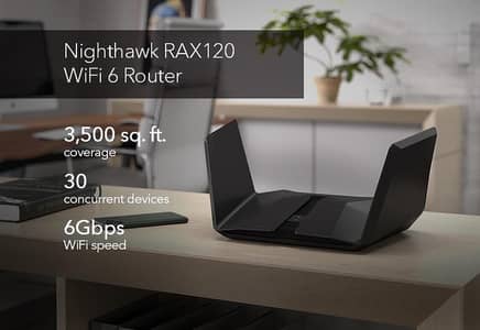 NETGEAR RAX120 AX6000 DUAL BAND ROUTER