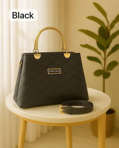 Handbag with detachable strap for women