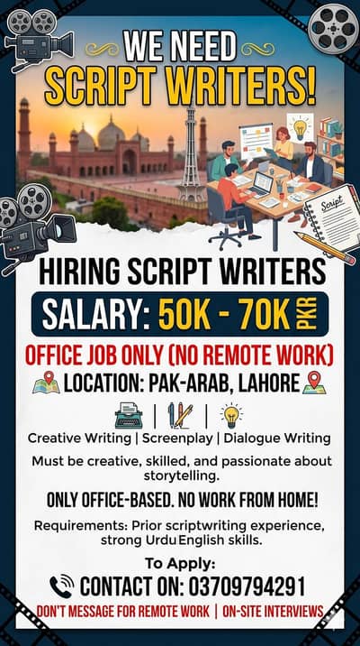 Script writer Needed