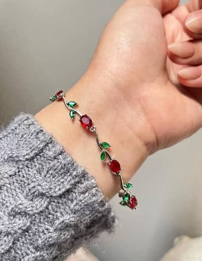 Elegant Rose Vine Bracelet 