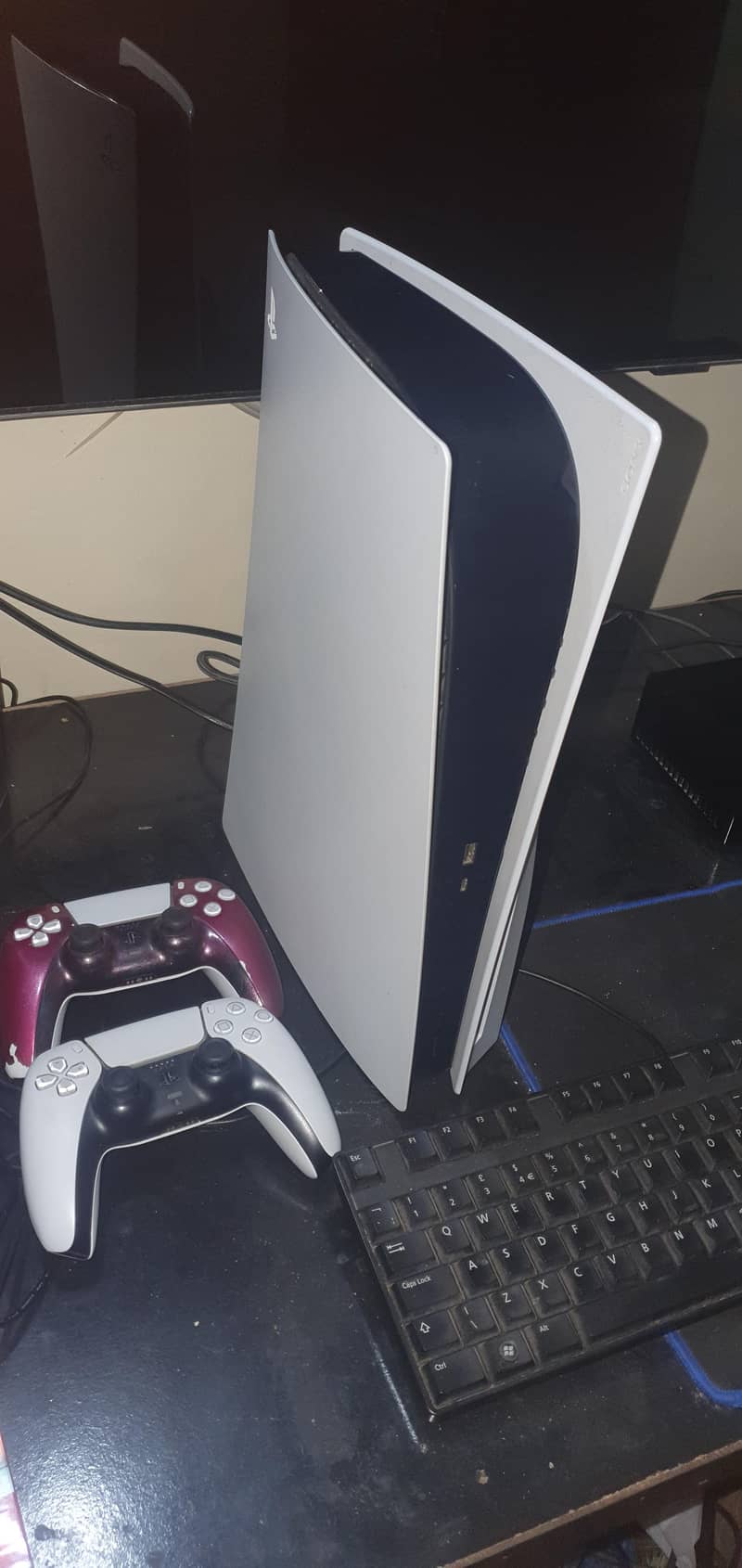 ps5 fat 2 controller disk edition 0
