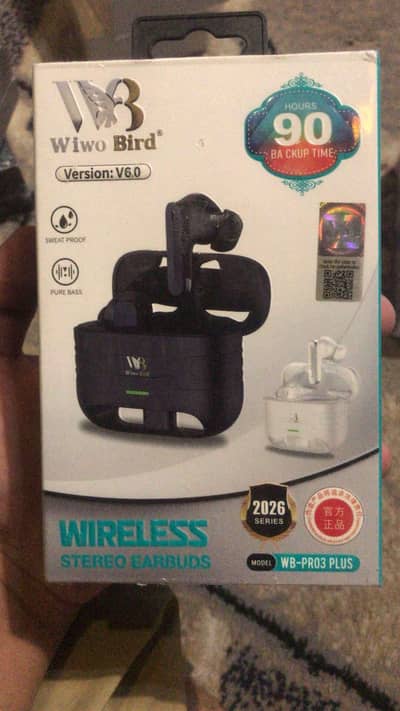 wiwo buds version WB-pro3 box packed  sports earbuds (version 6.0))