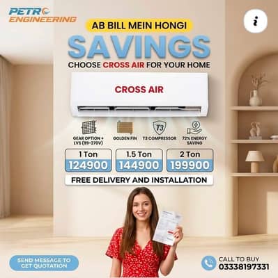 MIDEA, CROSSAIR, DAIKIN, EXCEN brand new ACs