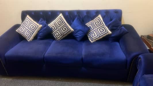 Velvet self made sofa for sale