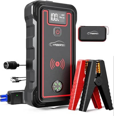 YABER Jump Starter Power Pack, 12V Portable Car Battery Booster 23800h