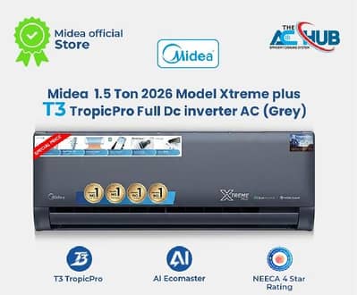 Midea Xtrem plus 1.5 ton 2026 model Spilt inverter