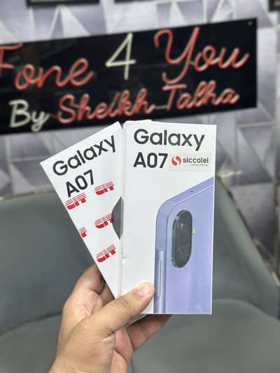 Samsung A07 4GB/64GB Official Pta Box Pack