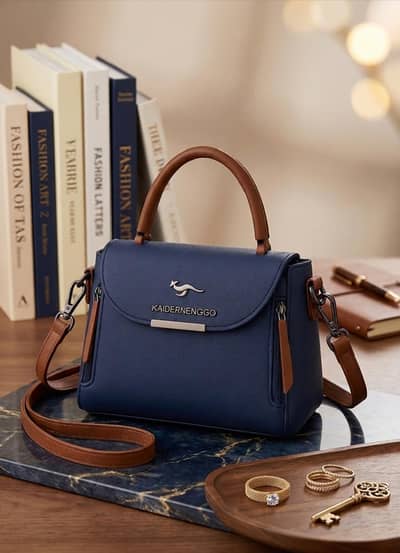 Blue Leather Crossbody Bags For Girls