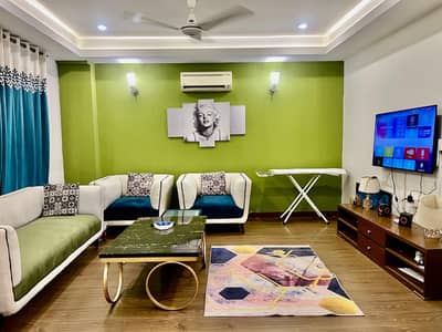 1BED FURNISH APARTMENT AVAILABLE DAILY BASIS FOR RENT IN ISLAMABAD F11