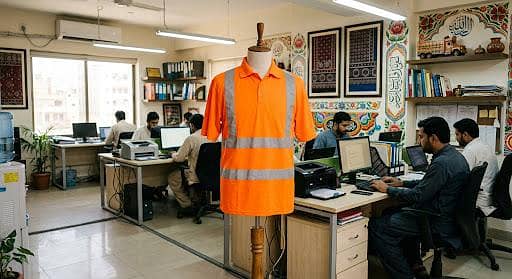 Reflective worwear polo High-Vis Safety Polo Shirt