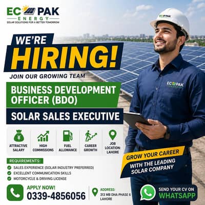 Hiring Solar sales staff