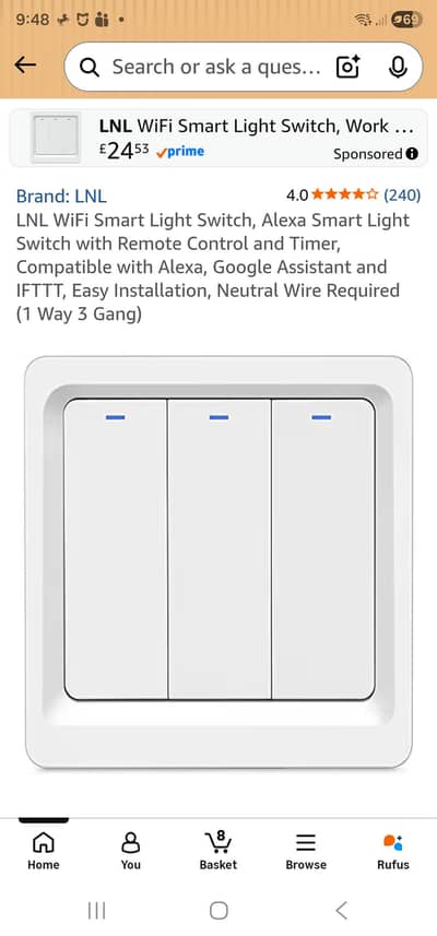 Electrical Smart Plate 3 Gang | 2 Gang | Smart Plug