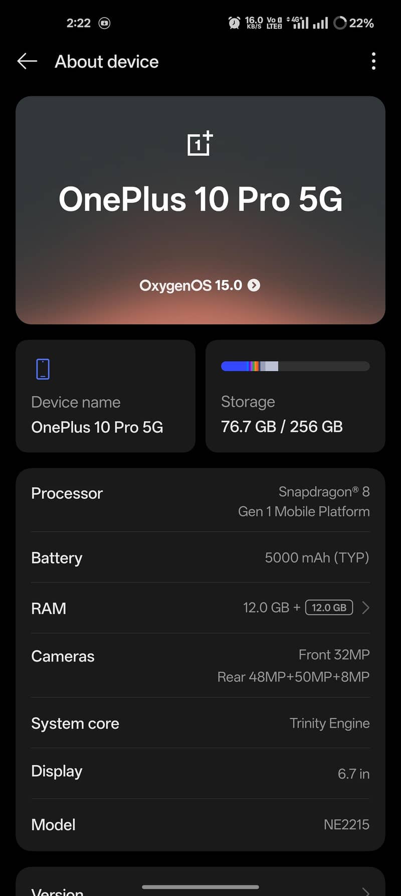 One Plus 10 Pro 3