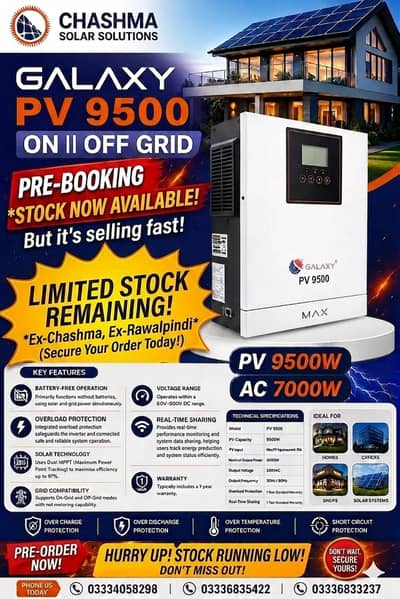 Galaxy Pv 9500 6Kw Inverter