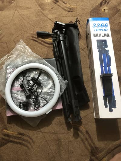 Tripod 3366 with studio Ring light (Instagram and tiktok setup)