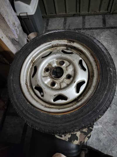 Stepney spare tyre 155 65 R13 Extra wheel rimq