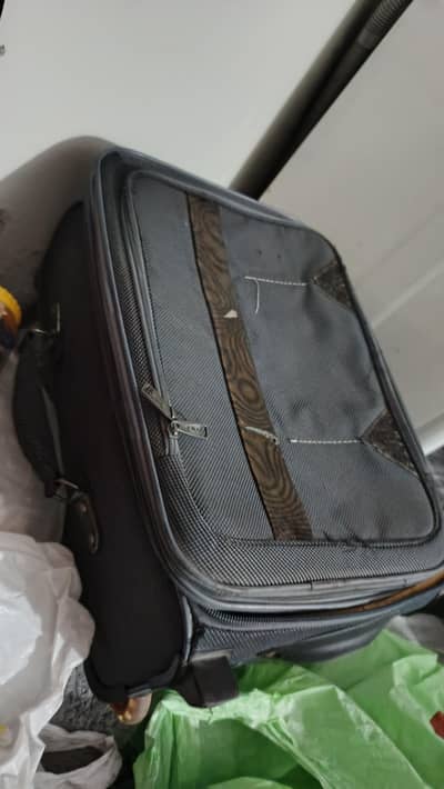 fabric suitcase attach case bag trolly hand carry