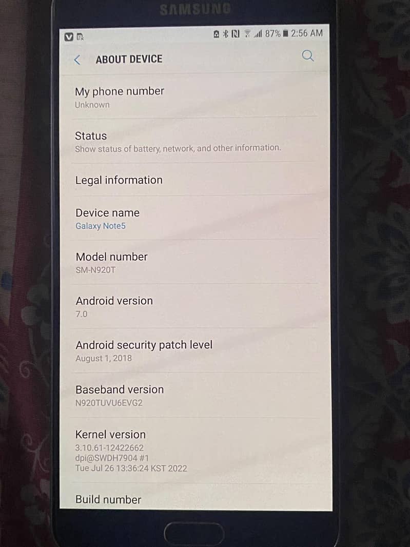 Samsung Mobile Note5 5