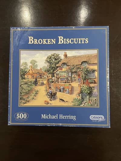  Broken Biscuits 500 Piece Jigsaw Puzzle – Classic Village Scene