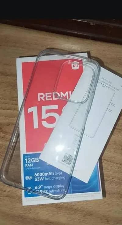 Xiaomi Redmi 15C Ram 6.128 dabba charger ke sath