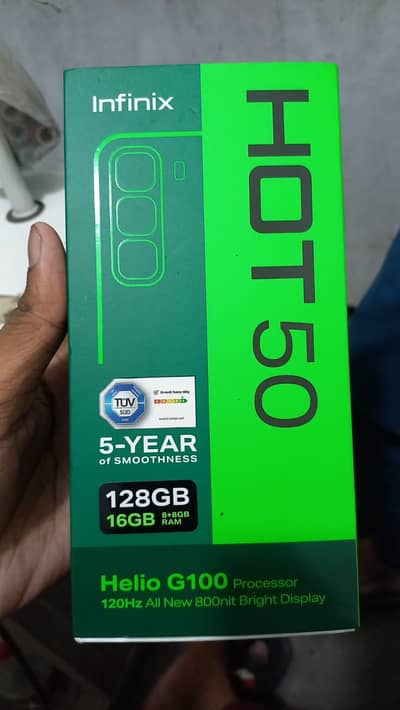 Infinix Hot 50 8/256 Gb All box 10/10 condition urgent Sale