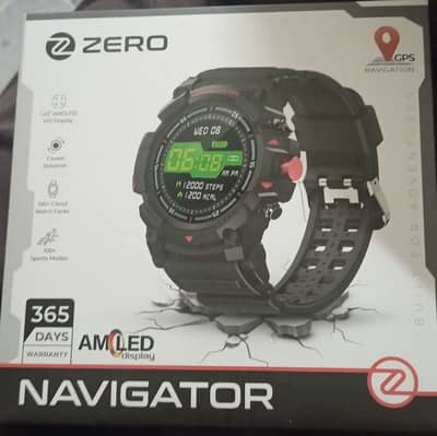 ZERO Navigator Smartwatch Black Red (Brand New)