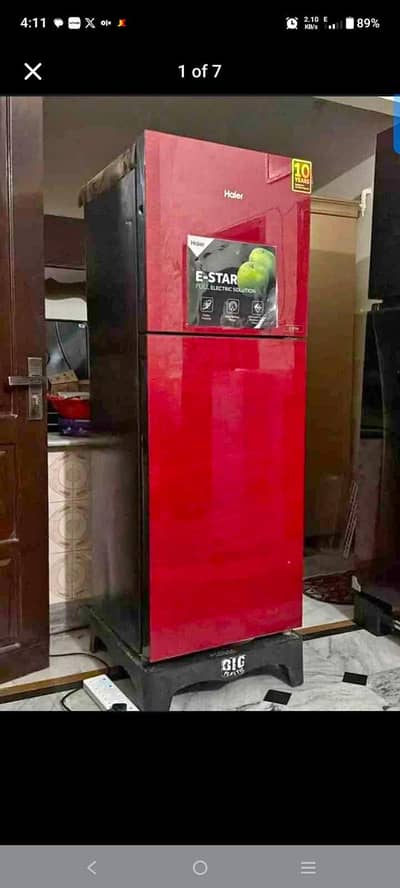 Haier 276 glass dor