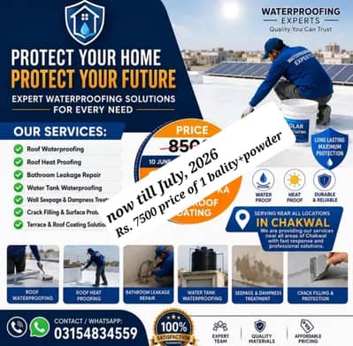 Complete  Roof waterproofing Services | Heat proof