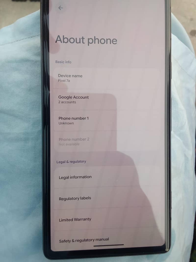 Google Pixel 7a 6