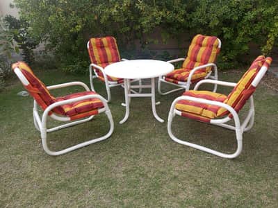 outdoor swings and chairs