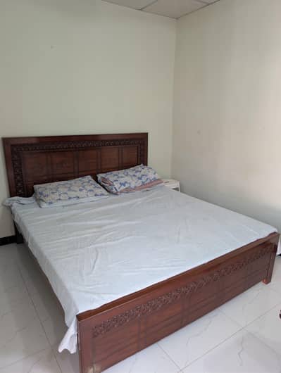 king size, excellent condition bed without mattress