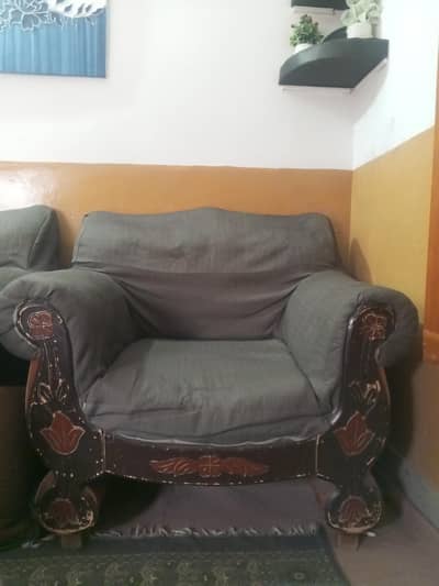 pure wooden sofas