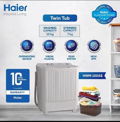 Haier Washing machine 10kg Box pack