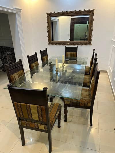 8 Seater Premium Chinioti Style Dining Table Set
