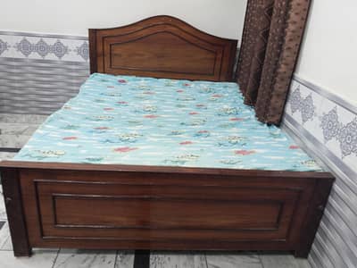 Double Bed with Matrus Full (Tali. wood)