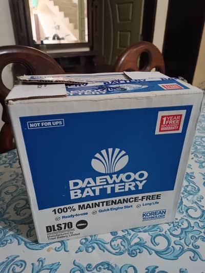 Daewoo DLS 70 Car Battery 12V 50Ah – 60%+ Health (Half Price)