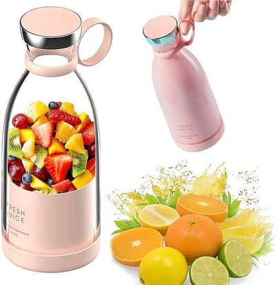 Mini Electric Juicer Blender Rose Gold