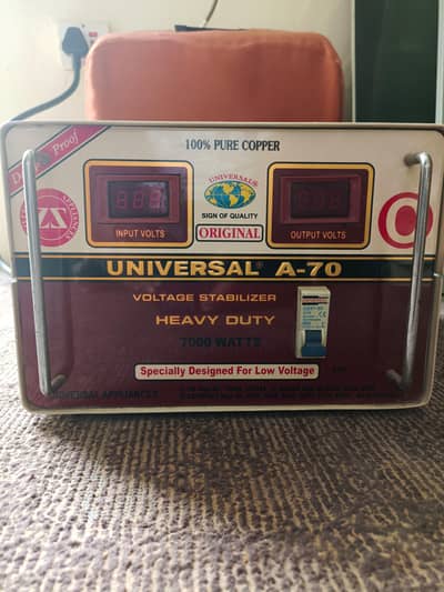Universal A-70 7000 watts Voltage Stablizer - Original