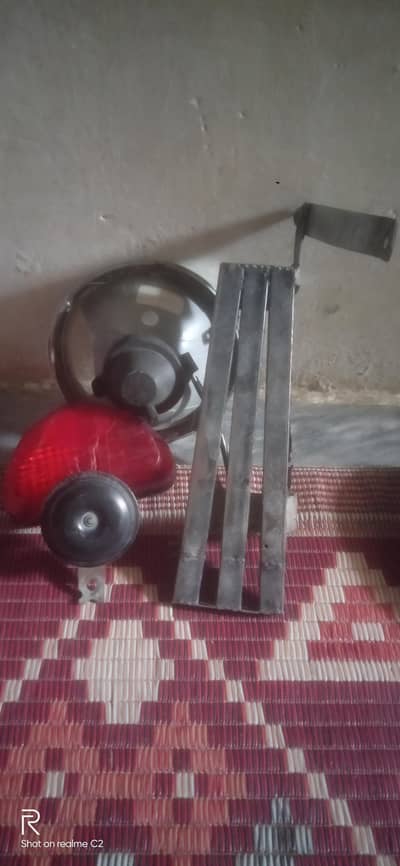 100cc front light footress kavali horn back break light