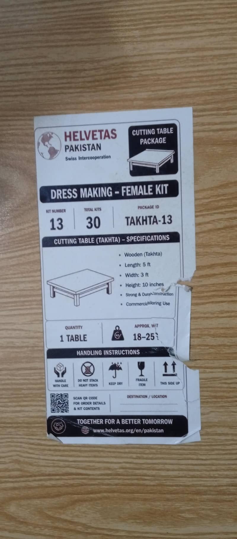 Colth makeing table 1