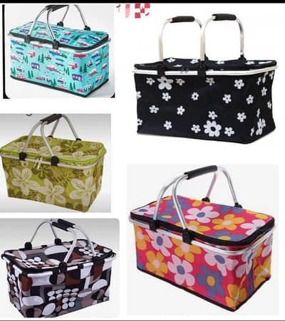 Folding Picnic Cooler Set with Handles & Insulation cash on delivery