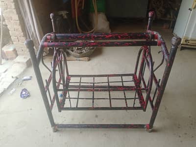 Strong Iron Baby Jhoola / Swing Cradle (Black and Red)