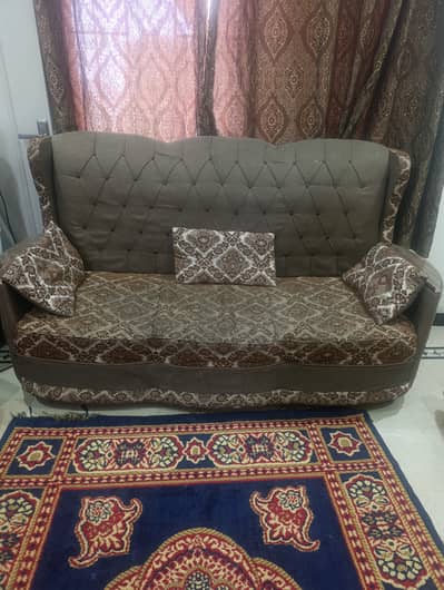 Sofa in 9/10 condition with three tables