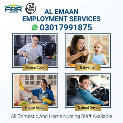 House maids , Helper , Baby Sitter , Chef , Cook, Nurse, Patient Care