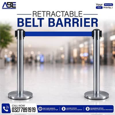 Retractable Belt Barrier / Stanchion Post – Queue Management Barrier